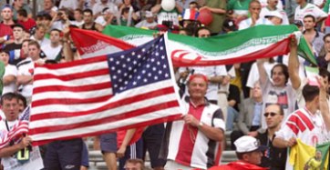 1998 FIFA World Cup - USA-Iran - Fans 1 - Photograph Patrick Kovarik AFP Getty