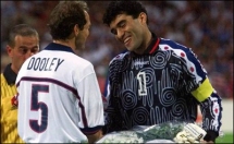 1998 FIFA World Cup - USA-Iran - Pre-Match - Captains shake hands 2