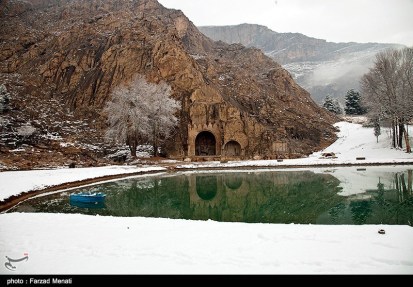 Iran Bisutun Bisotun Snow 06