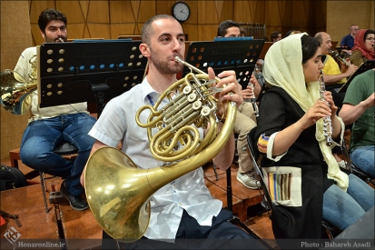 Tehran Symphony Orchestra and World Youth Orchestra - Rehearsal - Tehran, Iran - Foto by Bahareh Asadi for Honar Online - 6
