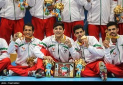 Iran men's sitting volleyball team, gold medal winners at the Paralympic Games in Rio de Janeiro, Brazil - Foto Foad Ashtari (Tasnim)