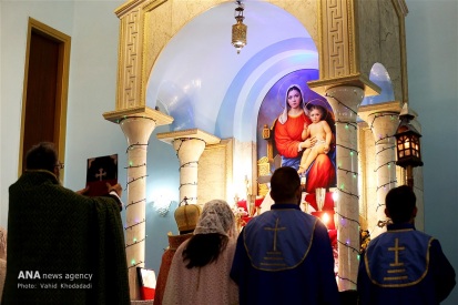 Surp Targmanchats Armenian Apostolic Church in Tehran, Iran on December 31, 2016 (Photo credit: Vahid Khodadadi / ANA)