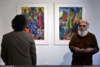 Artists: Aydin Aghdashloo, Hosein Ahmadinasab, Parvaneh Etemadi, Hannibal Alkhas, Naser Ovissi, Reza Bangiz, Sima Bina, Jazeh Tabatabai, Mahmoud Javadipour, Bahman Dadkhah, Mehdi Sahabi, Iraj Zand, Jahangir Shahdadi and Manocher Motabar, May 2017 in Tehran. Photo credit Alireza Farahani, Honar Online