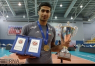 Amirhosseini Esfandiar (Iran) - Gold medal winner, MVP and best outside spiker. Photo credit Payam Sani, volleyball.ir / IRNA