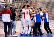 BERLIN - Indoor Hockey World Cup Bronze: Iran - Australia Iran won. foto: Iran celebrates their win. WORLDSPORTPICS COPYRIGHT FRANK UIJLENBROEK