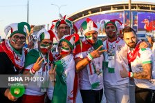 Iranian fans at Kazan Arena before Iran vs Spain (photo Borna Ghasemi)
