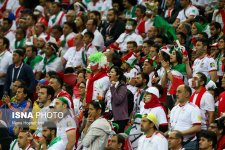 Iranian fans in Kazan Arena, Russia supporting their team during Iran vs Spain (photo Borna Ghasemi, ISNA)