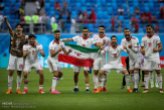 Iranian players celebrating their victory after their match against Morocco in St. Petersburg Stadium, Russia (photo credit Mohammadreza Abbasi, MEHR)
