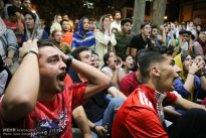 Iranian fans watching the match in Tehran. Photo credit: Reza Zangeneh, ISNA.