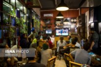 Iranian fans watching the match in a café in Tehran. Photo credit: Hamid Amlashi, ISNA.