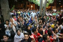 Iranian fans watching the match in Tehran. Photo credit: Reza Zangeneh, ISNA.